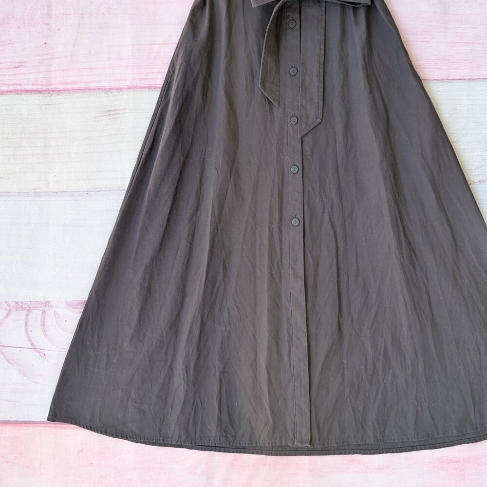 Brochu Walker The Fia Belted Cotton Blend Midi Shirt Dress M - Picture 6 of 8